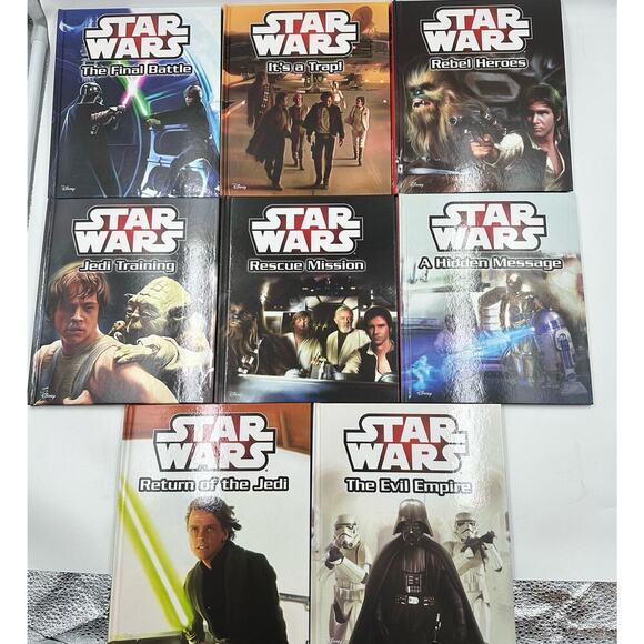 Star Wars Other - Lot Of 8 Star Wars Books Disney Phoenix Int Publications Me Readers Preowned
